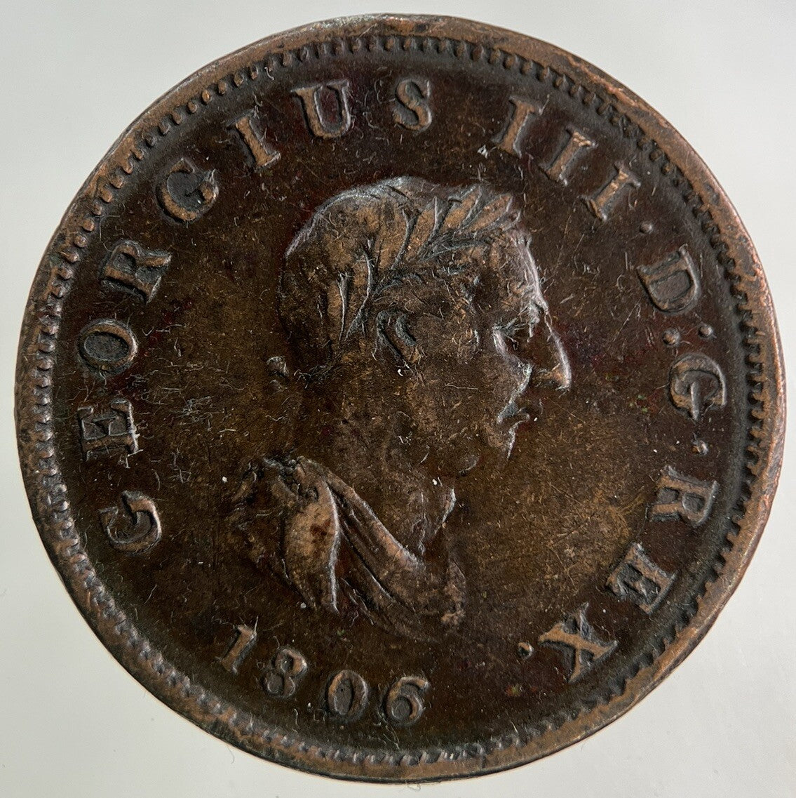 1806 George III 3rd Half - Penny Coin | Very High Grade