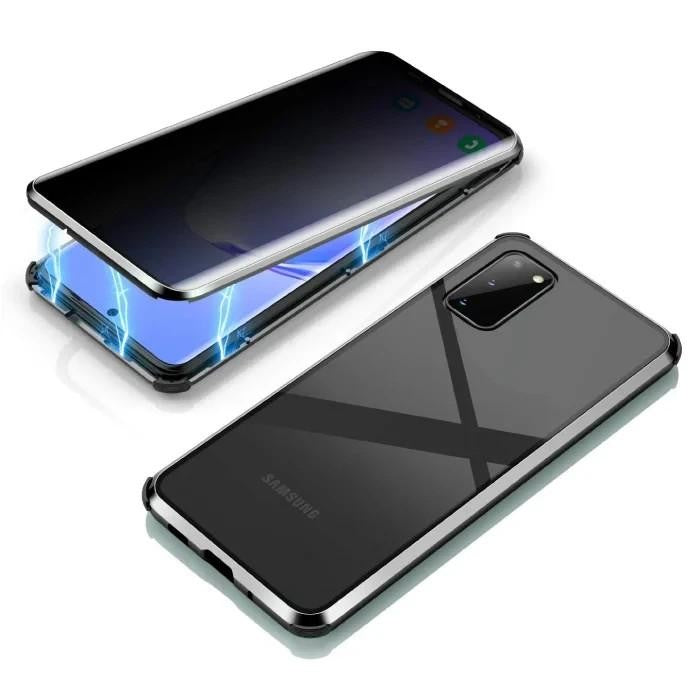 Samsung S20 Black 360 Magnetic Tempered Glass Protective Case