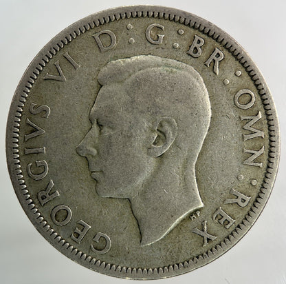 1943 George VI Half - Crown Silver Coin | Fine Collectable Grade