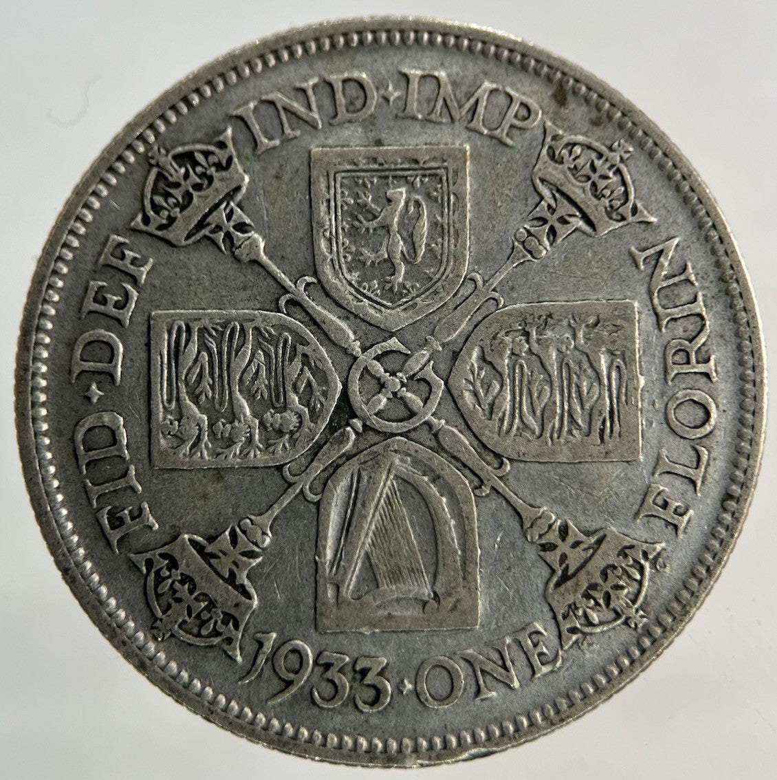 1933 George V Florin Silver Coin | Fine Collectable Grade