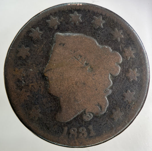 1831 US USA One Cent Coin | Collectable Grade