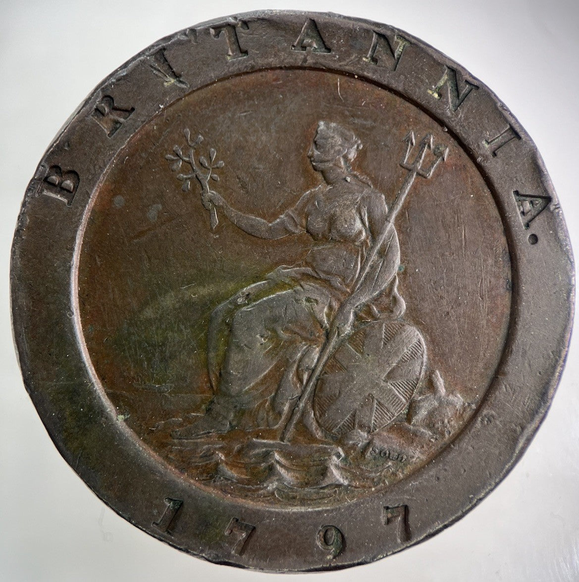 1797 George III 3rd Cartwheel Two - pence Coin | Fine Collectable Grade
