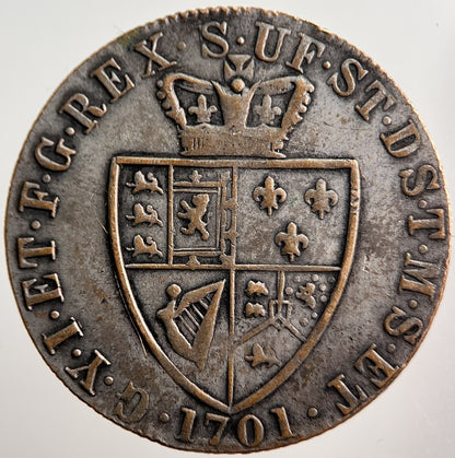 1701 George III British Good Old Days Gaming Token | Very High Grade | a1042