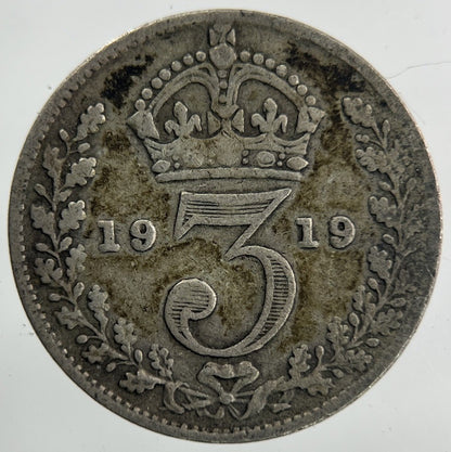 1919 George V Threepence Silver Coin | Collectable Grade