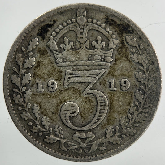 1919 George V Threepence Silver Coin | Collectable Grade