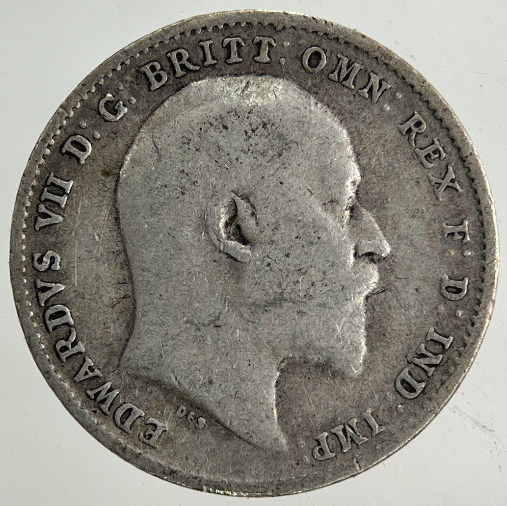 1908 Edward VII Threepence Silver Coin | Fine Collectable Grade