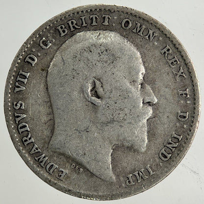1908 Edward VII Threepence Silver Coin | Fine Collectable Grade