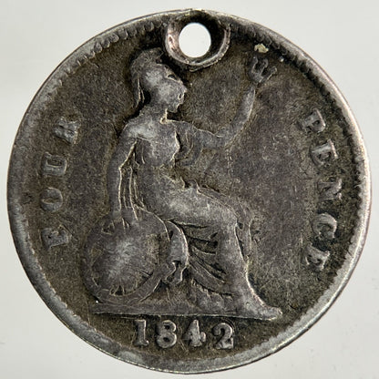 1842 Victoria Groat Four - Pence Silver Coin | Collectable Grade