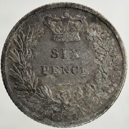 1838 Victoria Sixpence Silver Coin | Collectable Grade