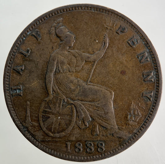 1888 Victoria Half - Penny Coin | Fine Collectable Grade