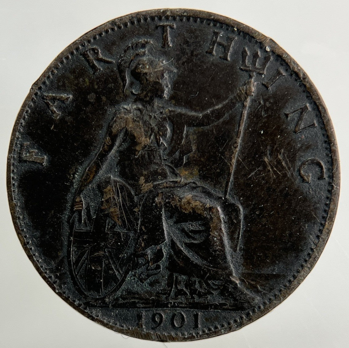 1901 Victoria Farthing Coin | Fine Collectable Grade