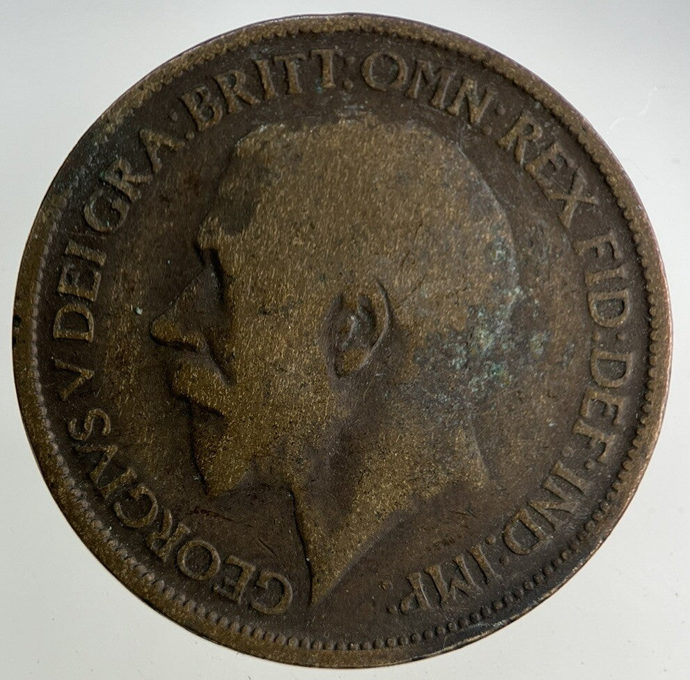 1919 George V Half - Penny Coin | Fair Grade