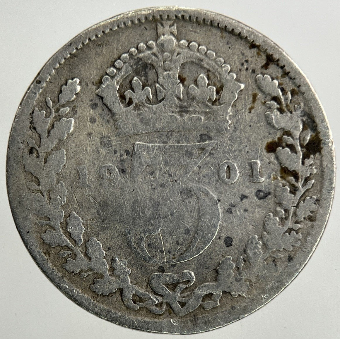 1901 Victoria Threepence Silver Coin | Collectable Grade
