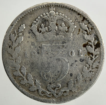 1901 Victoria Threepence Silver Coin | Collectable Grade