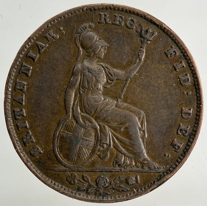 1840 Victoria Farthing Coin | Fine Collectable Grade