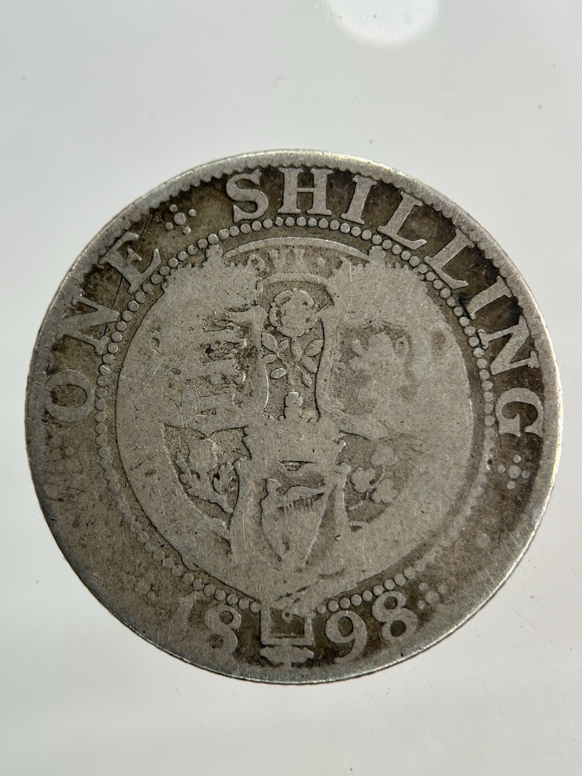 1898 Victoria Shilling Silver Coin | Fair Grade