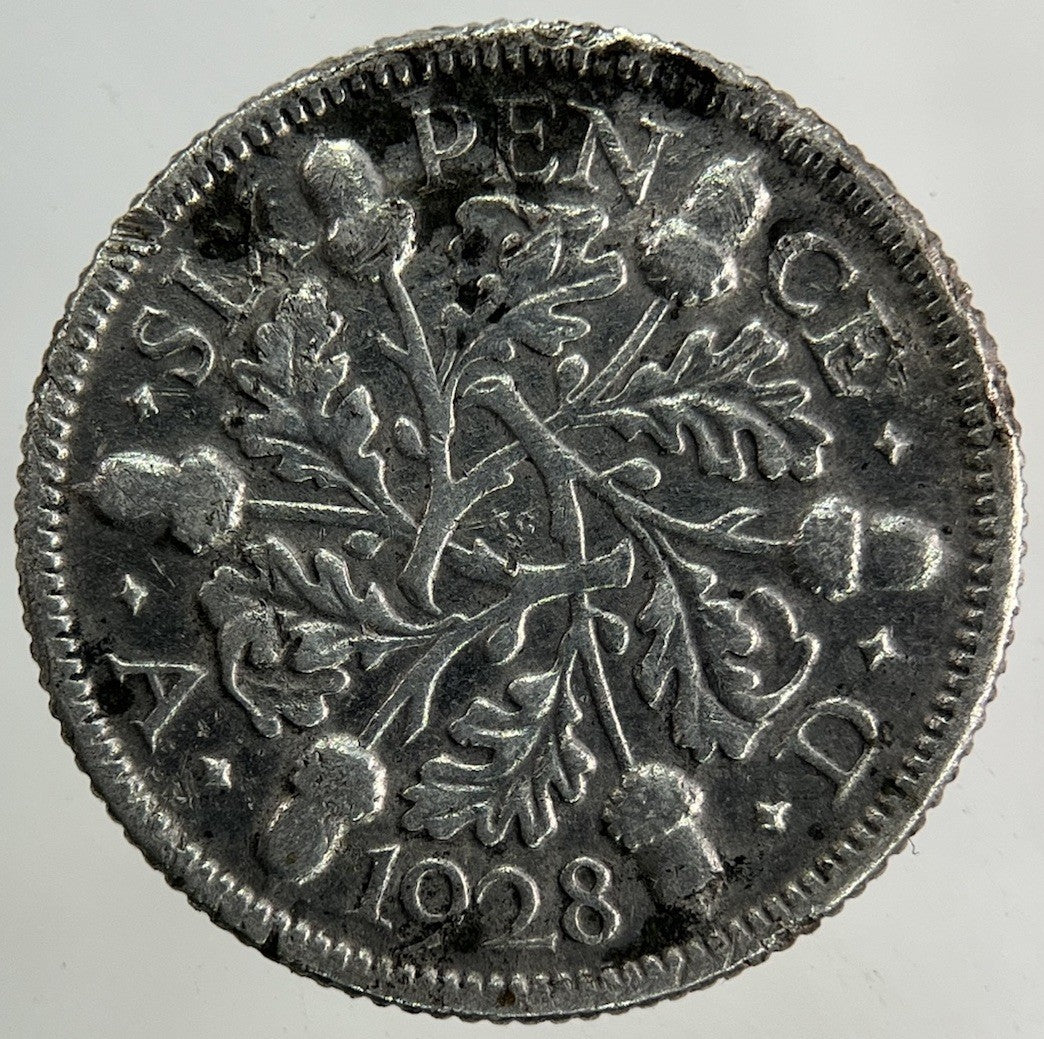 1928 George V Sixpence Silver Coin | Collectable Grade