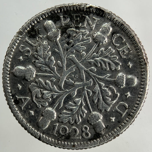 1928 George V Sixpence Silver Coin | Collectable Grade