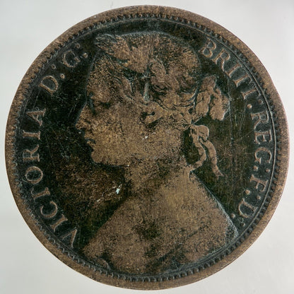 1874 - H Victoria One Penny Coin | Collectable Grade