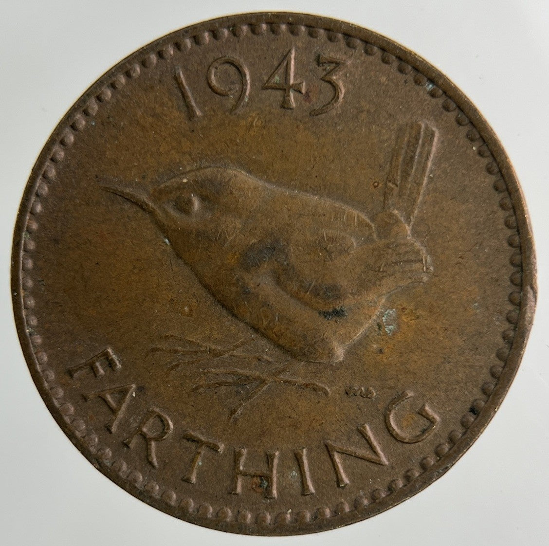 1943 George VI Wren Farthing Coin | Collectable Grade