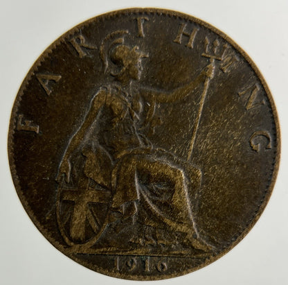 1916 George V Farthing Coin | Collectable Grade