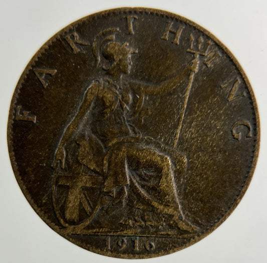1916 George V Farthing Coin | Collectable Grade