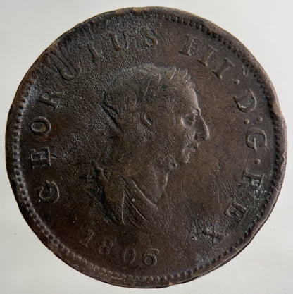 1806 George III 3rd Half - Penny Coin | Collectable Grade