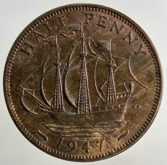 1947 George VI Half - Penny Coin | Very High Grade