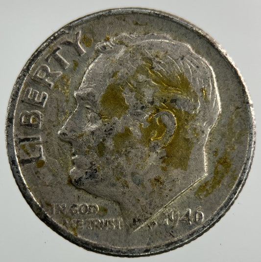 1946 US USA Roosevelt Dime Silver Coin | Collectable Grade