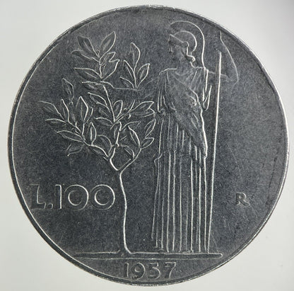 1957 Italy 100 Lira Coin | Fine Collectable Grade