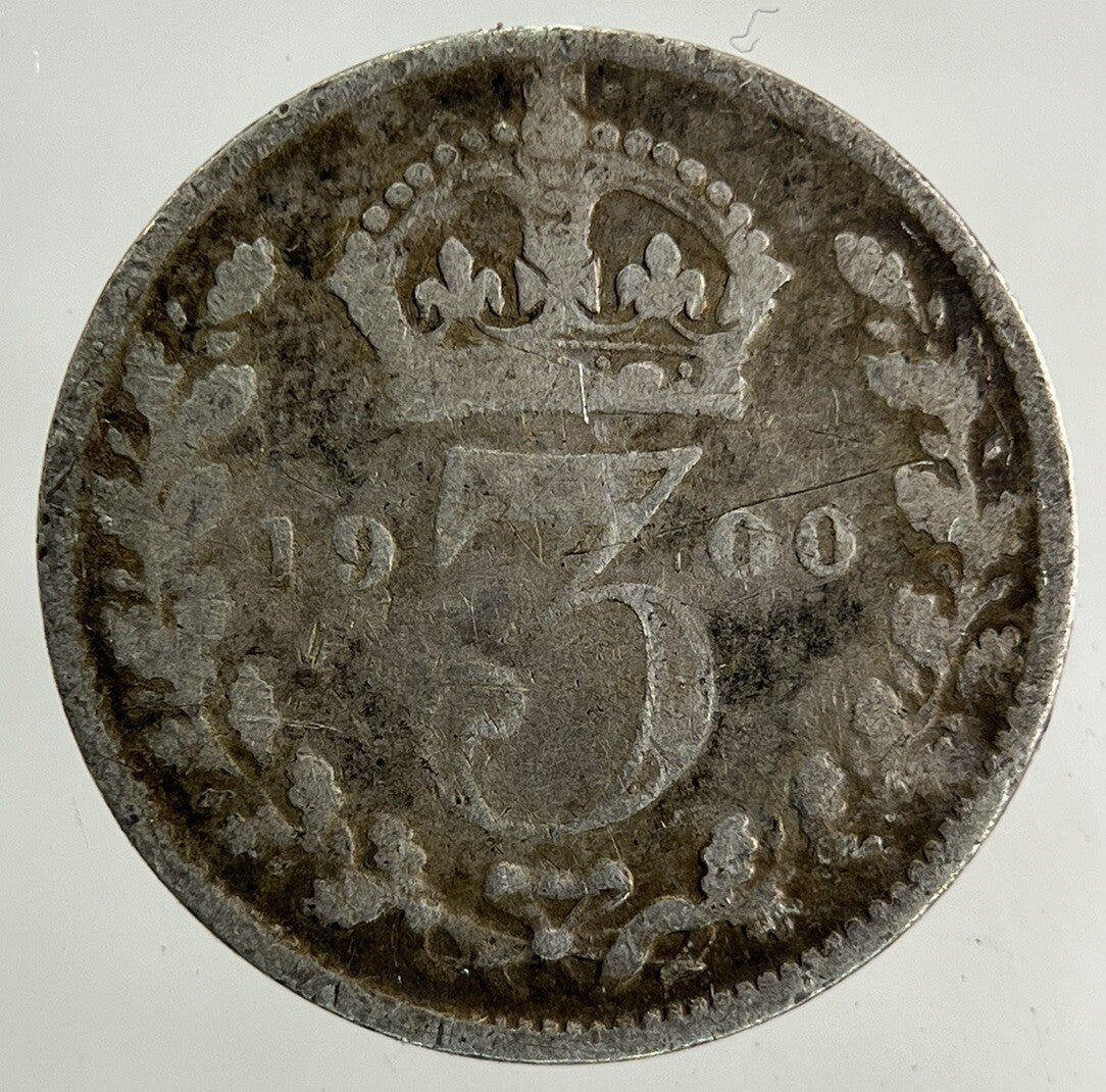 1900 Victoria Threepence Silver Coin | Collectable Grade