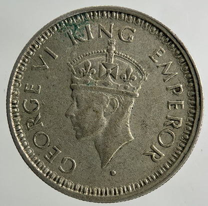 1945 India One Quarter Rupee Silver Coin | Very High Grade