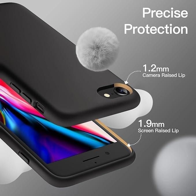 iPhone 7 / 8 PLUS Silicone Black Bumper Shockproof Protective Case