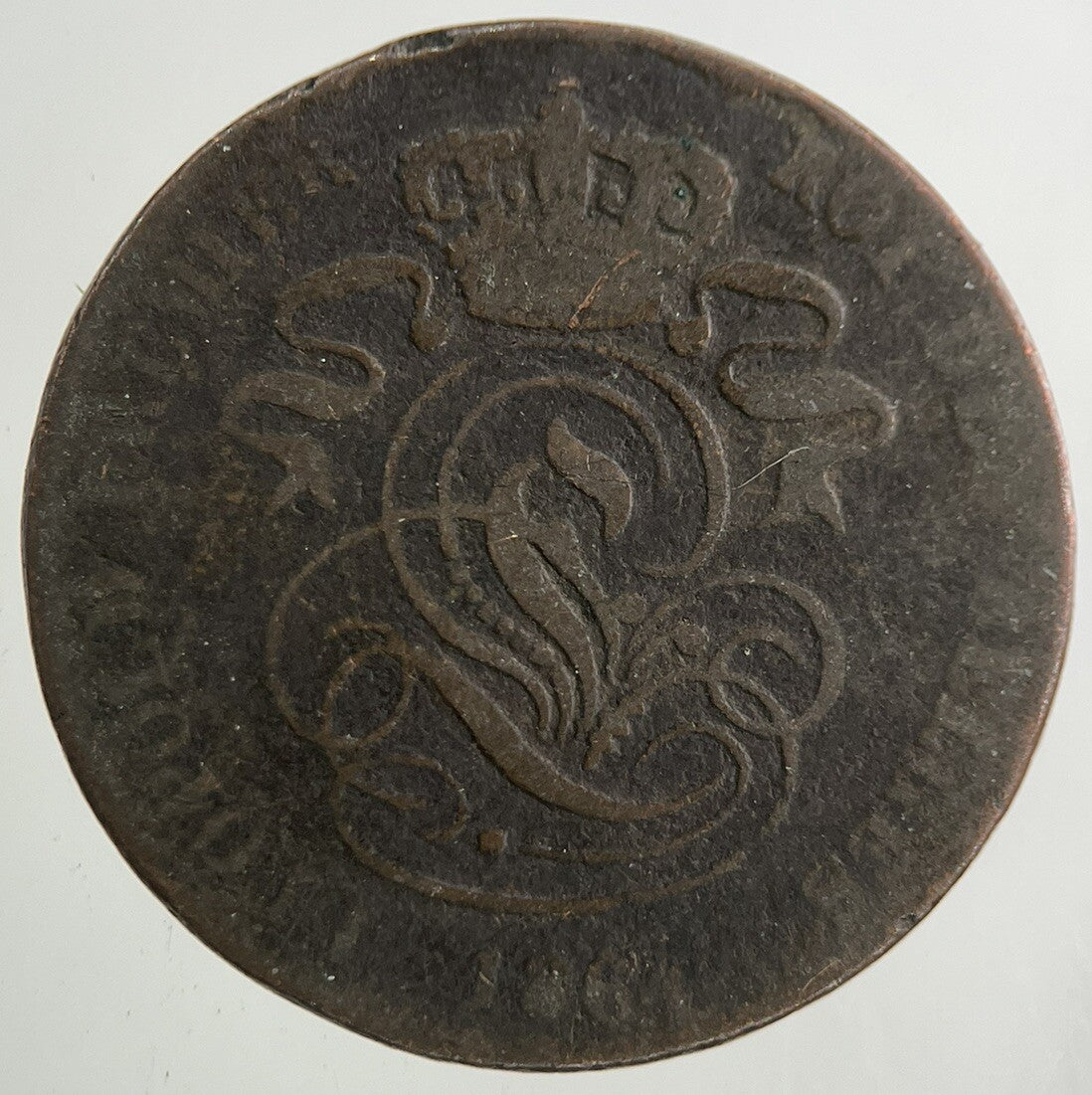 1864 Belgium 2 Centimes Coin | Collectable Grade