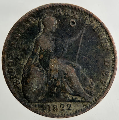 1822 George IV Farthing Coin | Collectable Grade
