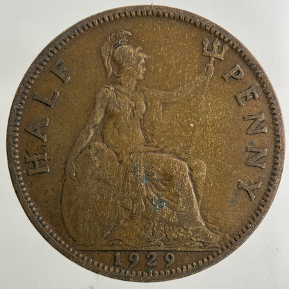 1929 George V Half - Penny Coin | Collectable Grade