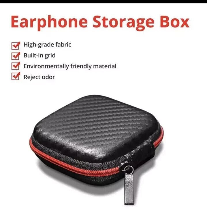 Portable Headset Earphone Hard Case Storage Pouch Box Bag shell Earbud