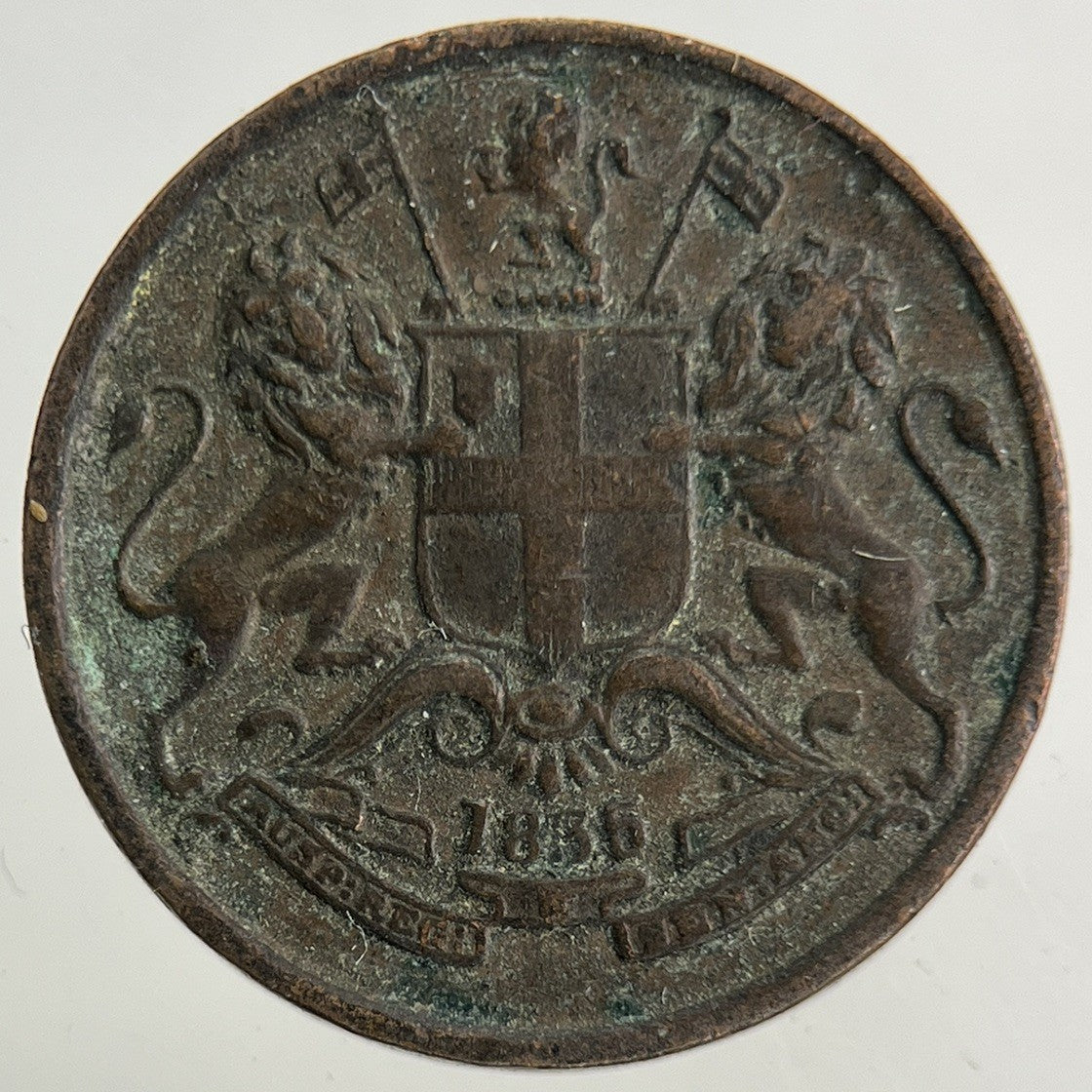 1835 East India Company 1/12 Anna Coin | Very High Grade