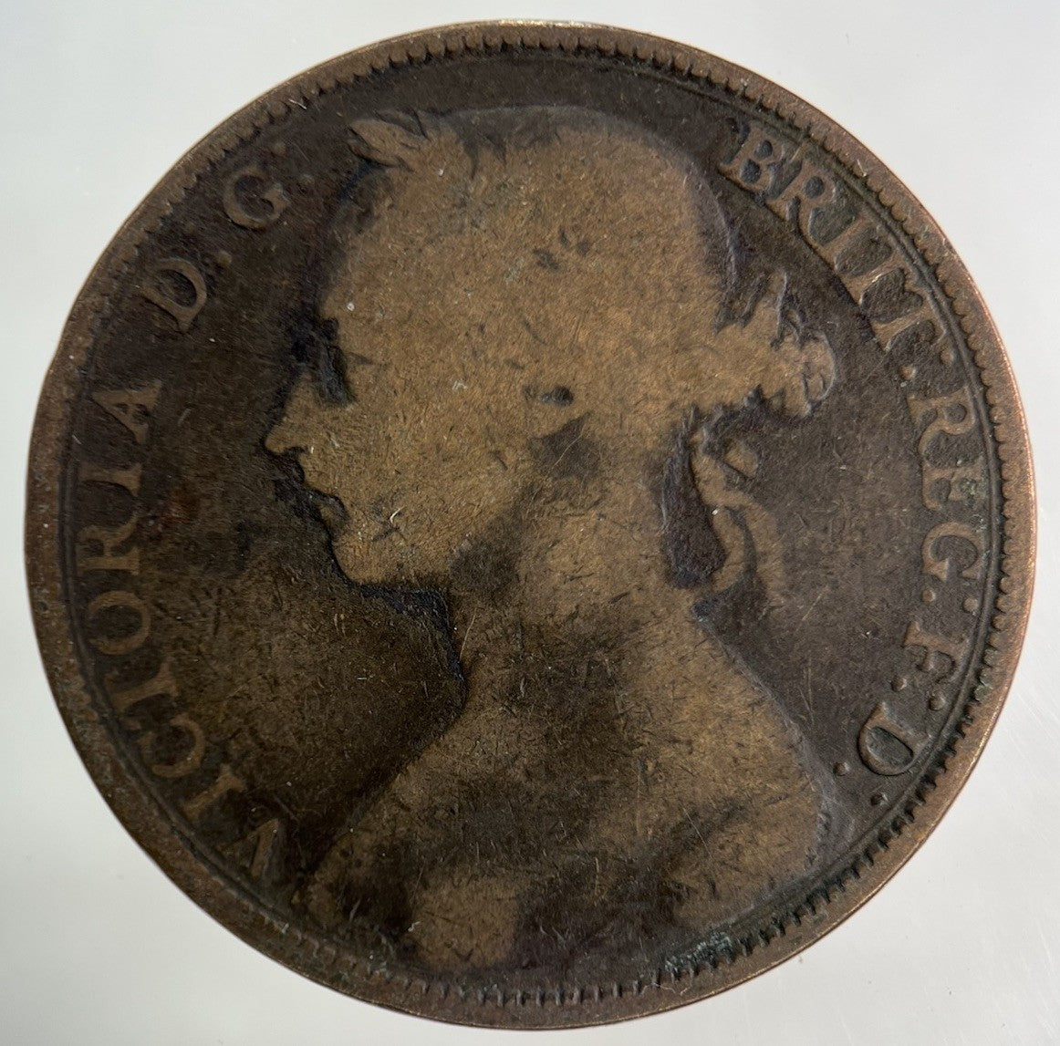 1884 Victoria One Penny Coin | Collectable Grade