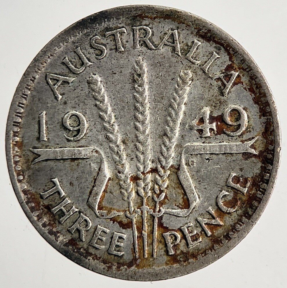 1949 Australia Threepence Silver Coin | Fine Collectable Grade | a9585