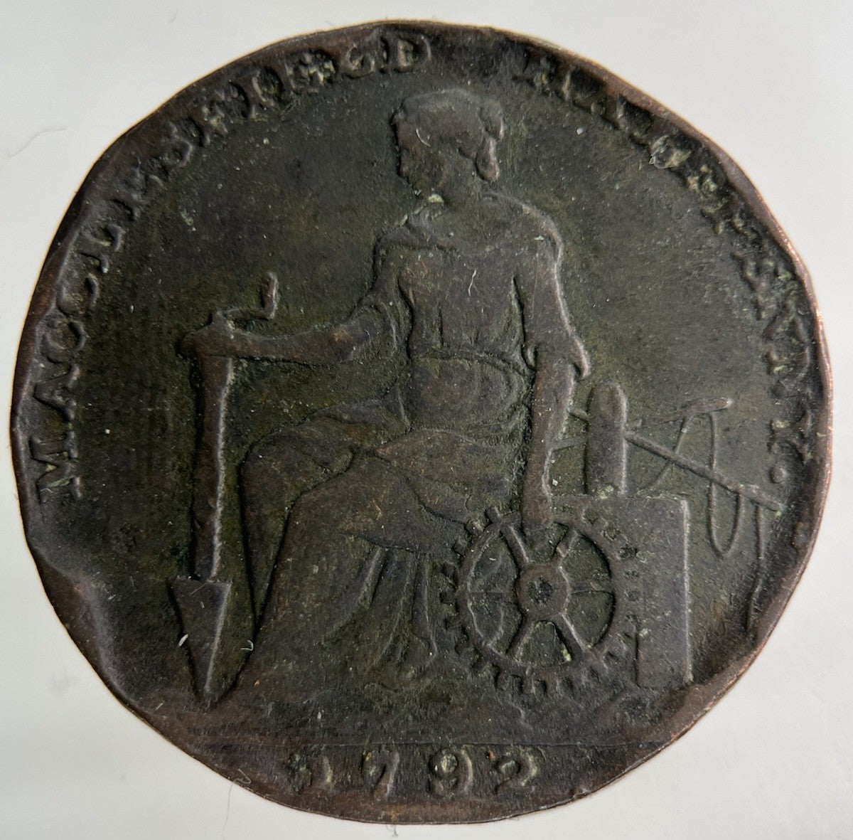1792 Macclesfield Half - Penny Coin | Collectable Grade