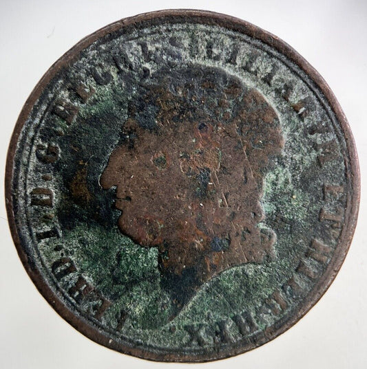 1817 Naples Sicily 5 Cinque Tornesi Coin | Collectable Grade