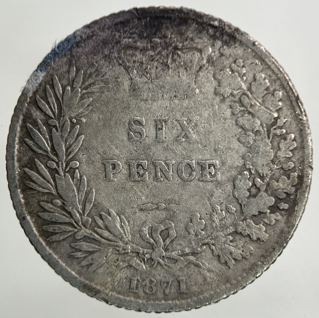 1871 Victoria Sixpence Silver Coin | Collectable Grade