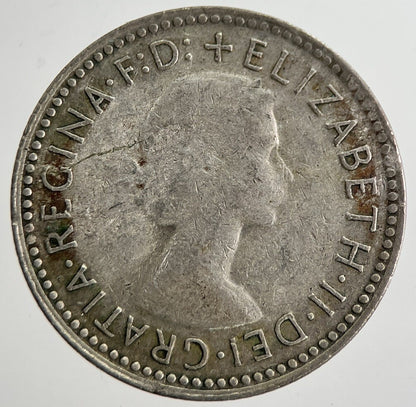 1958 Australia Sixpence Silver Coin | Fine Collectable Grade | a8525