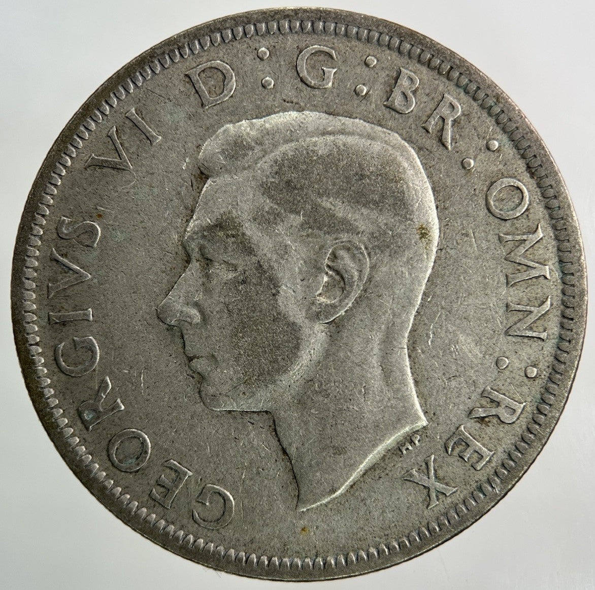 1945 George VI Half - Crown Silver Coin | Fine Collectable Grade