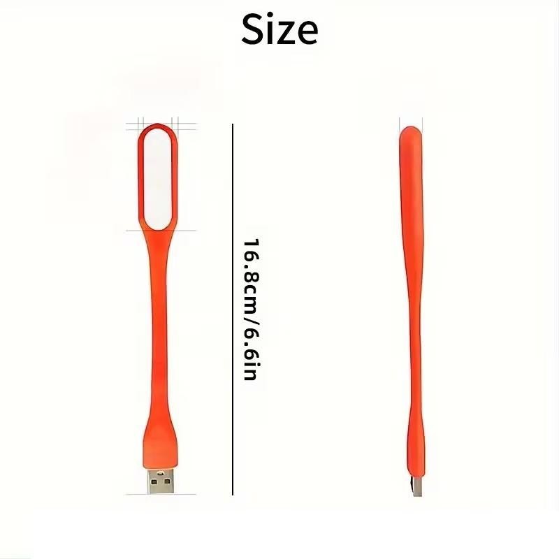 Yellow Travel USB LED Bending Torch Flash - Light Night Reading Light UK Stock