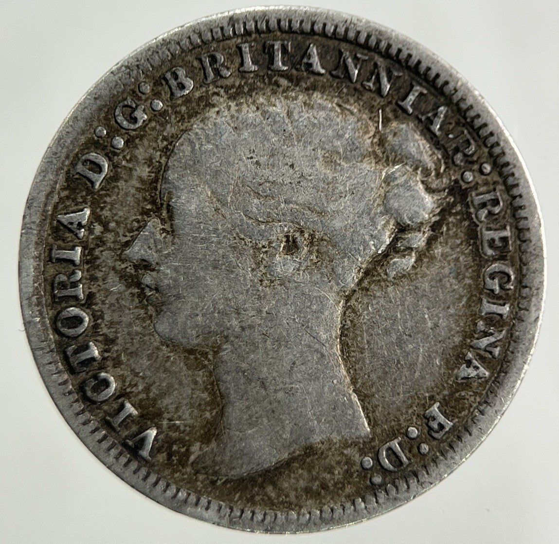 1873 Victoria Threepence Silver Coin | Fine Collectable Grade