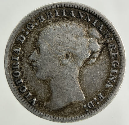 1873 Victoria Threepence Silver Coin | Fine Collectable Grade