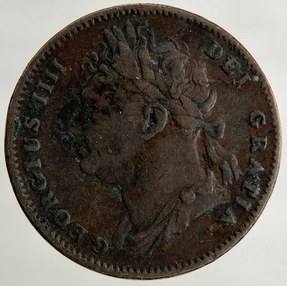 1825 George IV Farthing Coin | Fine Collectable Grade