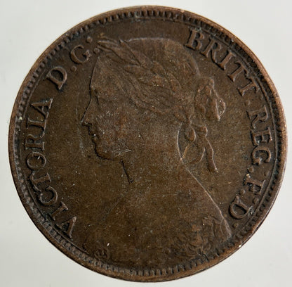 1860 Victoria Farthing Coin | Fine Collectable Grade